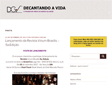 Tablet Screenshot of decantandoavida.com.br